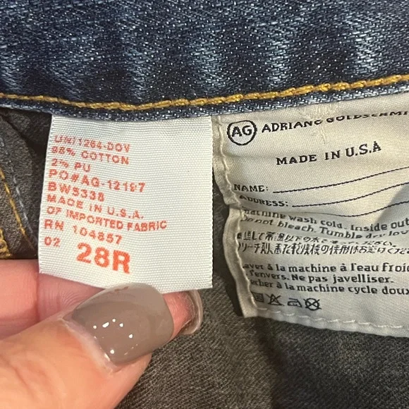 AG Adriano Goldschmied the Tomboy Relaxed Straight Leg Jeans 28R - Picture 9 of 9